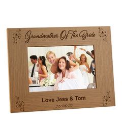 Personalised Grandmother Of The Bride Photo Frame Wedding Gift