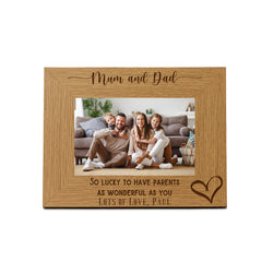 Personalised Mum and Dad As Wonderful As You Photo Frame gift