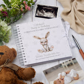 Personalised Pregnancy Journal and First Year Record Book Rabbit Themed