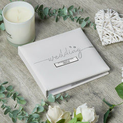 Personalised Large Wedding Day Photo Picture Album With Modern Script