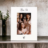 White 6x4 Portrait Picture Photo Hen Do With Heart ukgiftstoreonline