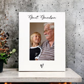 White 6x4 Portrait Picture Photo Great Grandson With Heart ukgiftstoreonline