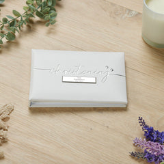 Personalised Christening Day Photo Picture Album With Modern Script