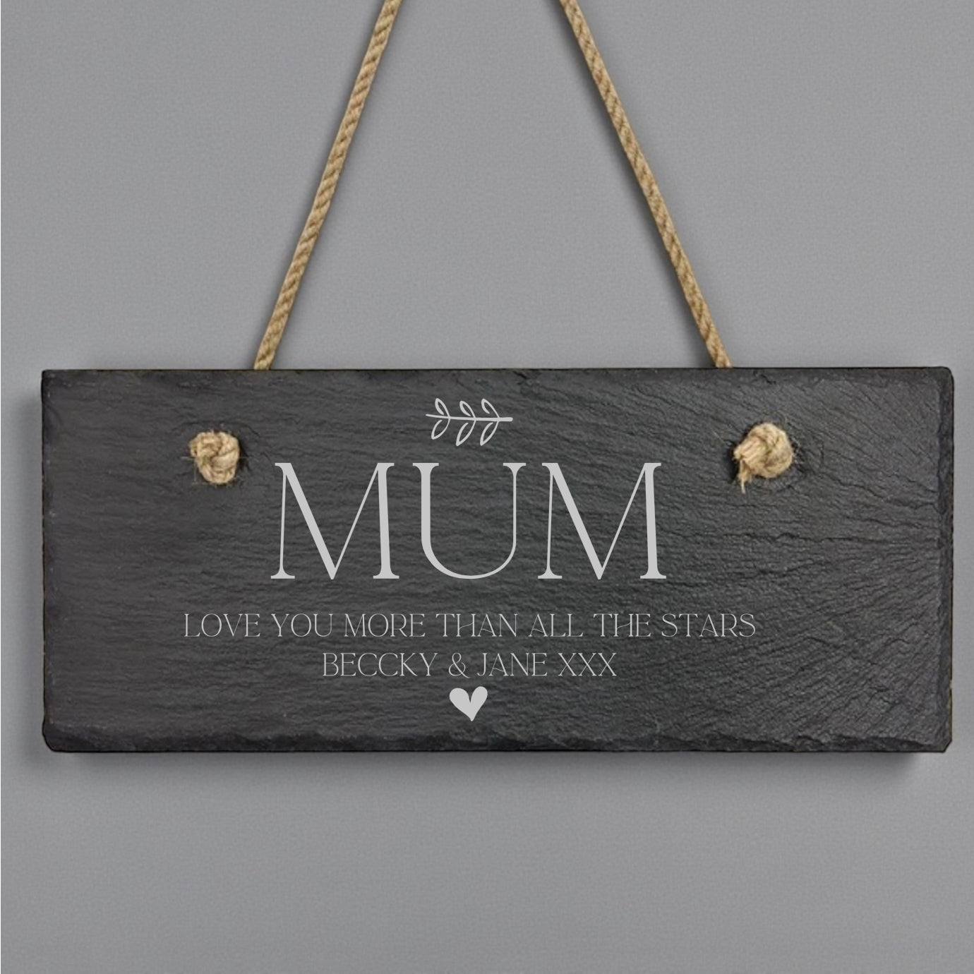 Personalised Hanging Slate Sign Gift For Mum Birthdays Christmas Etc. Personalised Gifts ukgiftstoreonline