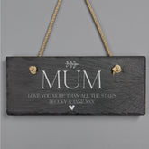 Personalised Hanging Slate Sign Gift For Mum Birthdays Christmas Etc. Personalised Gifts ukgiftstoreonline