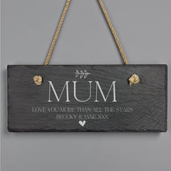 Personalised Hanging Slate Sign Gift For Mum Birthdays Christmas Etc. Personalised Gifts ukgiftstoreonline