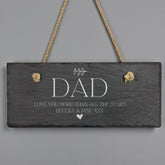 Personalised Hanging Slate Sign Gift For Dad Birthdays Christmas Etc. Personalised Gifts ukgiftstoreonline