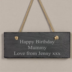 Personalised Engraved Slate Rectangle Sign Plaque For Outdoors Sheds House Indoors Waterproof and Weatherproof