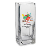 Personalised Best Teacher Ever Flower Vase Gift