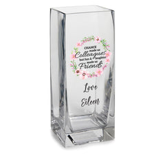 Personalised Retirement Flower Vase Gift Chance Made Us Colleagues Personalised Flower Vase ukgiftstoreonline
