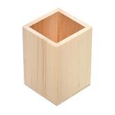 Wholesale Trade Pack of 4 - Plain Wood Pen / Pencil / Make-up Brush Pot or Holder Pencil Pot ukgiftstoreonline