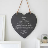 Personalised Dad Memorial Remembrance Slate Plaque Heart Symbol Personalised Heart Gifts ukgiftstoreonline