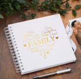 Family Memory Scrapbook Album With Heart Design Various Colours Available