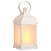 Wholesale Trade Pack of 3 White Candle Lanterns Battery Operated Flickering Amber LED Flame lantern ukgiftstoreonline
