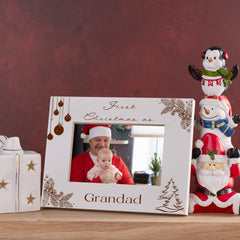 First Christmas As Grandad Photo Frame Gift