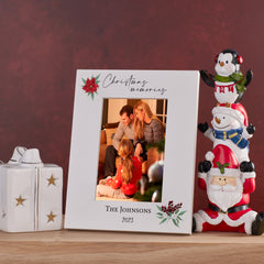 Personalised Christmas Memories Family Photo Picture Frame Portrait