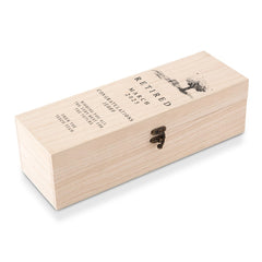 Personalised Elegant Retirement Champagne or Wine Bottle Holder Gift