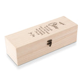 Personalised Wooden Wine or Champagne Box Gift Love Anniversary or Valentines