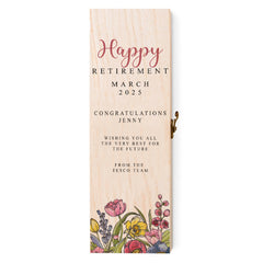 Personalised Elegant Retirement Champagne or Wine Bottle Holder Gift For Her