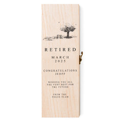 Personalised Elegant Retirement Champagne or Wine Bottle Holder Gift
