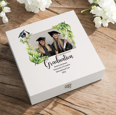 Personalised Graduation Keepsake Memory Box Newly Graduated Gift With Custom Photo