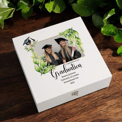Personalised Graduation Keepsake Memory Box Newly Graduated Gift With Custom Photo