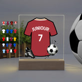 Personalised LED Football Lamp, Kids Night Light Gift, Birthday Gifts for Kids, Kids Bedroom Various Teams