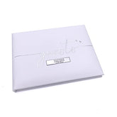 Personalised Wedding or Christening Guest Book With Modern Script