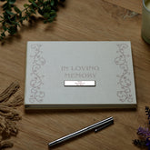 Personalised Memory Funeral Book Remembrance Guest Book