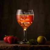 Personalised Gin Glass Cocktail Glass Any Engraving Gift Boxed