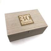 30th Birthday Gift Large Memories Keepsake Box - ukgiftstoreonline