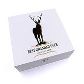 ukgiftstoreonline Personalised Best Grandad Ever Keepsake Wooden Box