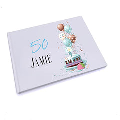 Personalised 50th Birthday Gifts For Him Guest Book