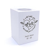 Personalised I will hold you in my heart Memorial Remembrance Tea Light Holder