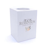 Personalised Mr and Mrs Wedding Tea Light Holder