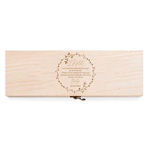 Personalised Wooden Wine/Champagne Box Mother Of The Groom Gift Champagne Bottle Holders ukgiftstoreonline
