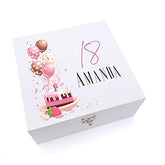 ukgiftstoreonline Personalised 18th Birthday Gifts For Her Keepsake Wooden Box