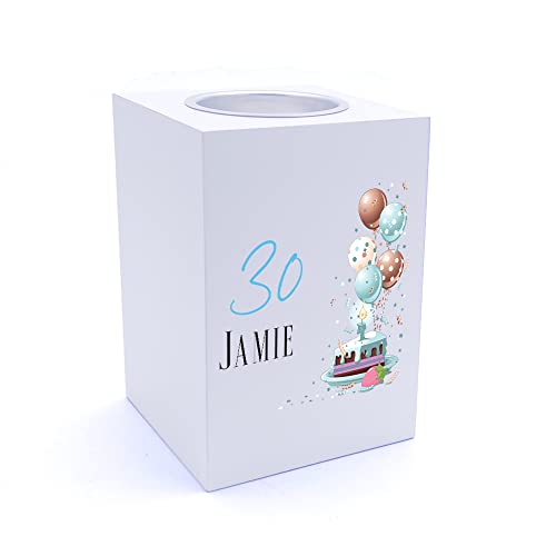 Personalised 30th Birthday Gifts For Him Tea Light Holder Tea Light Holder ukgiftstoreonline