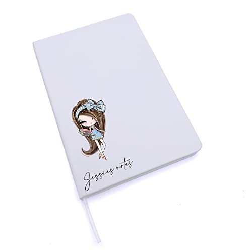 Personalised name and girl school notebook Gift Personalised Notebook ukgiftstoreonline