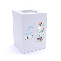 Personalised 13th Birthday Gifts For Him Tea Light Holder