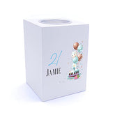 Personalised 21st Birthday Gifts For Him Tea Light Holder