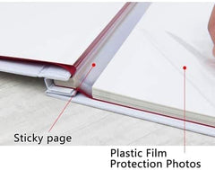 Personalised Wedding Photo Album Linen Cover With Leaf Design LLPA-13