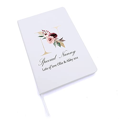 Personalised Special Nanny initial notebook Gift Personalised Notebook ukgiftstoreonline