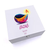 ukgiftstoreonline Personalised Diwali Special Keepsake Wooden Box