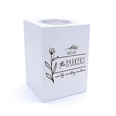 Personalised Our Story Our Life Family Sentiment Tea Light Holder