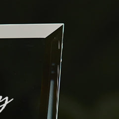 Christening Sentiment Personalised Glass Plaque Gift With Sentiment