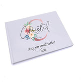 Personalised Any Name Pink Monogram Sentiment Guest Book