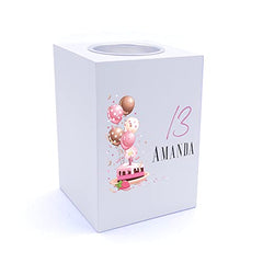 Personalised 13th Birthday Gifts For Her Tea Light Holder