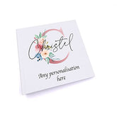 Personalised Pink Letter Monogram Sentiment Photo Album personalised photo album ukgiftstoreonline