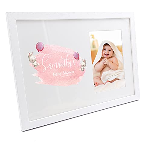 Personalised Baby Shower Rabbit Design Photo Frame Baby Photo Frame ukgiftstoreonline